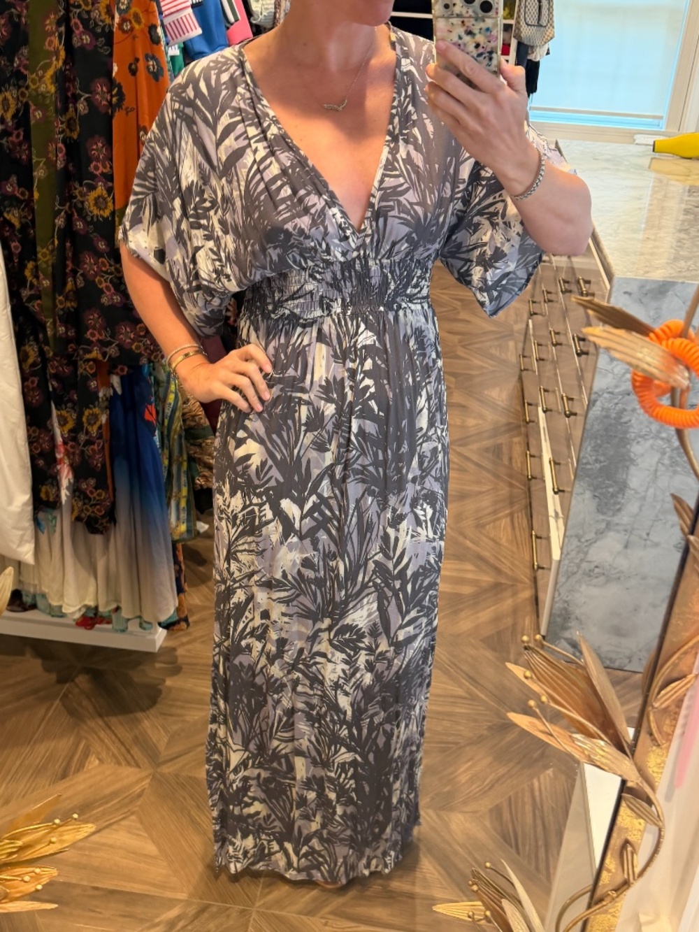 Lovestitch Kimono Sleeve Maxi Dress